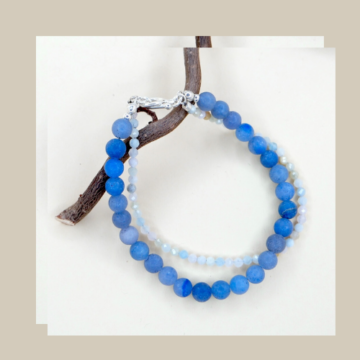 Armband Aventurin matt_Morganit fac.